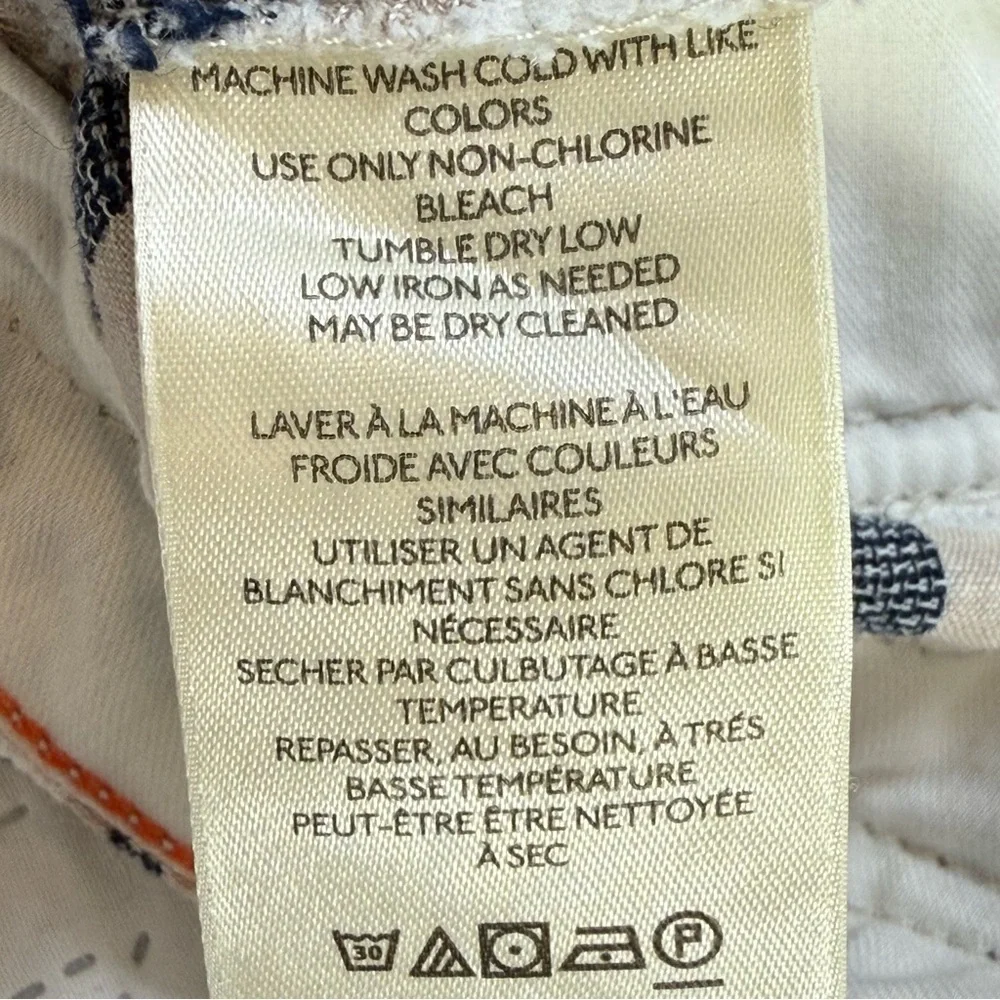 Anthropologie Pilcro Beach Cargo Pants in a striped linen blend Size 26 - Picture 10 of 12